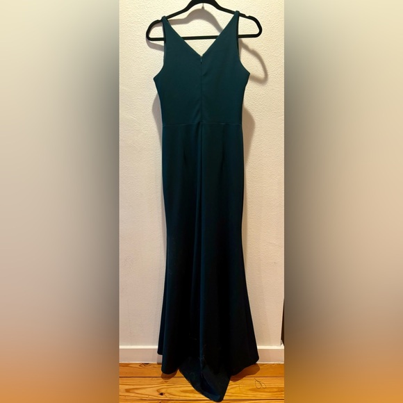 BHLDN Jones V-Neck Crepe Gown - Picture 4 of 6